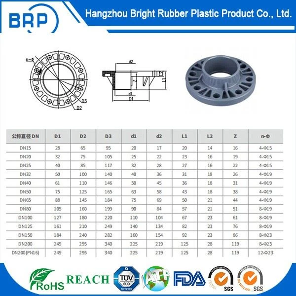 PVC Socket Flange For Industrial Pipes Supplier